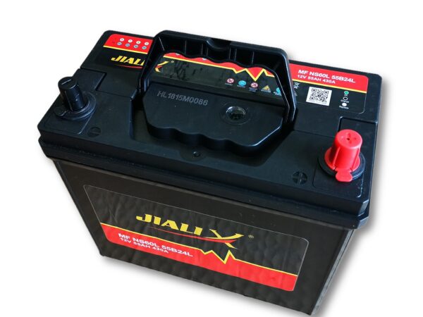 Car Battery NS60L 12V 430CCA, 24 Months Warranty, Battery for Japanese Car