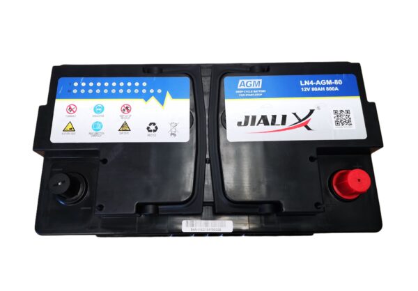 DEEP CYCLE Car Battery DIN80-AGM 12V 800CCA, 24 Months Warranty, BMW, Benz, Audi - Image 2