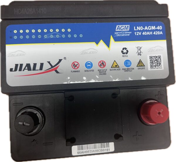 DEEP CYCLE Car Battery DIN40AGM 12V 420CCA, 24 Months Warranty, For New Aqua and European Car - Image 2